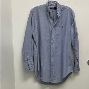 Polo by Ralph Lauren Blue Oxford Button-Down Shirt with Pony Logo